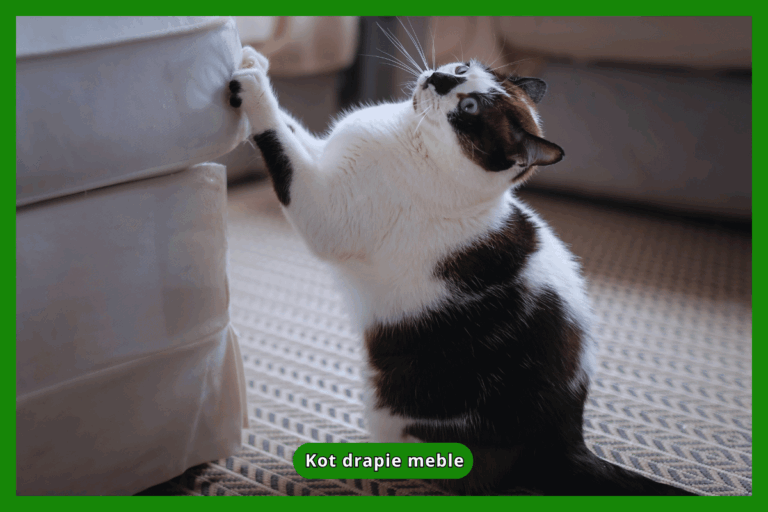 Kot drapie meble